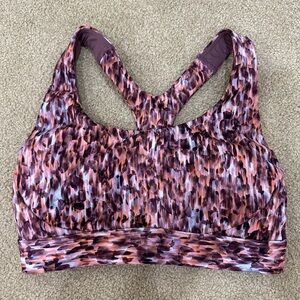 Athleta Multicolor Patterned Sports Bra